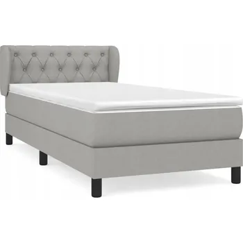 Postel Jednolůžková dřevěná postel VidaXL 80x200 cm, odstíny šedé