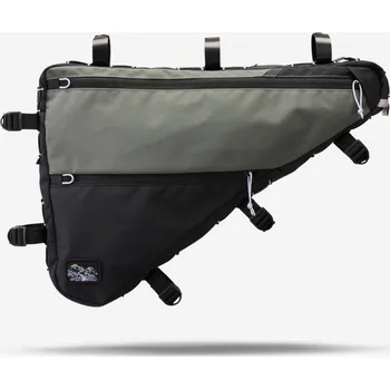 brašna na kolo ROCKRIDER Rámová brašna na bikepacking Half-frame 8,5 litrů ADVT 500 FIALOVÁ|KAŠTANOVÁ|ZELENÁ