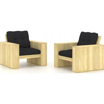 Zahradní židle VidaXL dřevěná hnědá