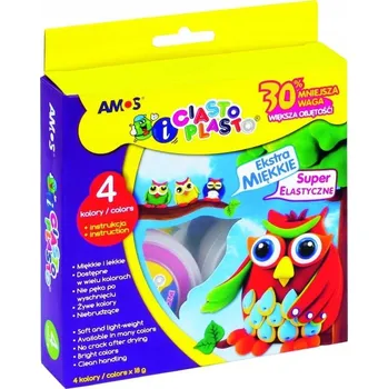 Modelovací hmota MODELOVACÍ HMOTA CIASTO-PLASTO AMOS 18G X 4