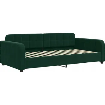 Pohovka Tmavě zelená pohovka s funkcí spaní 223 x 110 x 71 cm