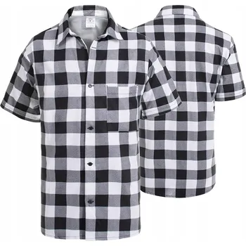 Pánská košile Pracovní flanelová košile polská bavlna kostkovaná BOZP