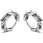Ocelové Náušnice kruhy s trny 12mm Stříbrné - Balení 1 pár náušnic (2ks)