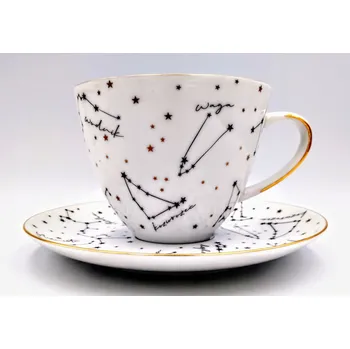 Velký Šálek Bogucice Zodiak bílý porcelán 450 ml 1 ks