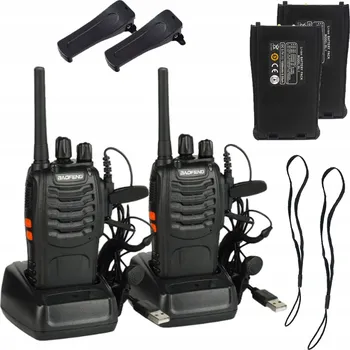 Vysílačka Vysílačka Baofeng 2x BAOFENG BF-888S WALKIE-TALKIE PMR VELKÝ DOSAH