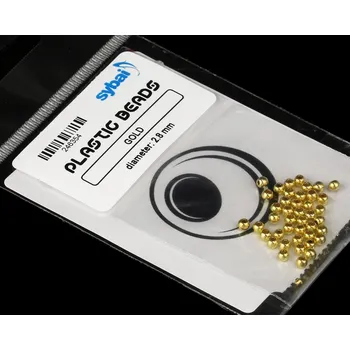 Plastové hlavičky Sybai Plastic Beads Gold