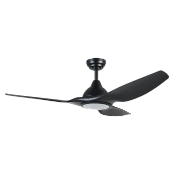 Stropní ventilátor Stropní ventilátor s LED osvětlením Matteo, 52 W, ø 132 cm, černý&nbsp;185831