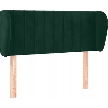 Čelo postele typu ušák tmavě zelené 103x23x78/88 cm samet Zelená 3117427