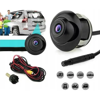 ZRCÁTKO S KAMEROU FULL HD COUVACÍ KAMERA VODOTĚSNÁ IP67 ČERNÁ