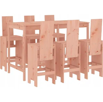 VidaXL 7dílná zahradní barová souprava, masivní douglaska