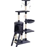 Aga Škrabadlo pro kočky 47x35x136 cm Tmavě šedá