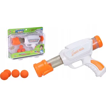 Dětská zbraň Dětská pumpovací puška s pěnovými míčky, 23 cm - bezpečná a zábavná hračka