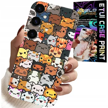 Pouzdro na mobilní telefon POUZDRO PRO SAMSUNG GALAXY A34 5G - ZADNÍ KRYT S ROZTOMILÝMI KOČIČKAMI, KOČKAMI, KRYT