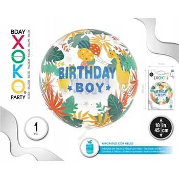 Balónek Foliový balónek kulatý Birthday Boy 45 cm 58168