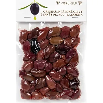 oliva Hermes Olivy černé Kalamata s peckou 2x150g 300g