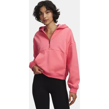 Dámská mikina Under Armour Dámská mikina UA Icon Fleece HZ Hoodie 6012843-600 Růžová XXL