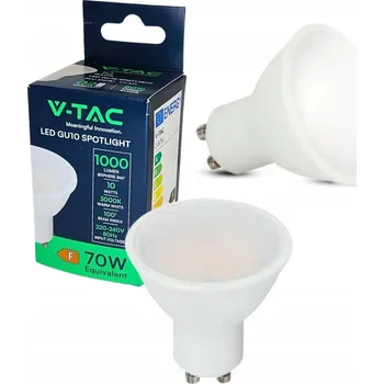 Žárovka LED žárovka reflektor GU10 VÝKONNÁ 10W 1000LM 3000K TEPLÁ BÍLÁ V-TAC
