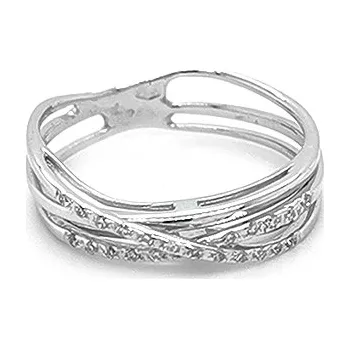 Prsten Zlatý Prsten s Diamanty 2010194