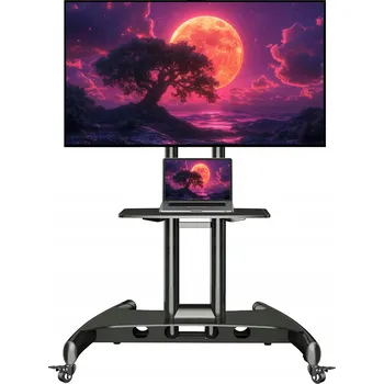 Televizní držák MULTIMEDIÁLNÍ VOZÍK / STOJAN / DRŽÁK NA TV S KOLEČKY 32-75 PALCŮ VESA