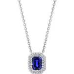 Zlatý Přívěsek se Safírem a Diamanty 2050133