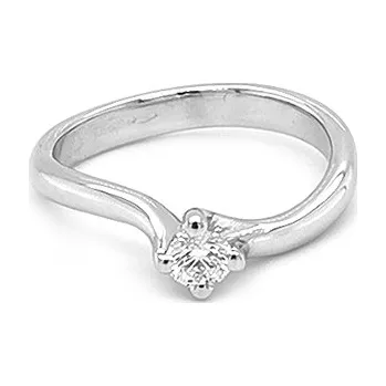 Prsten Zlatý Zásnubní Prsten s Diamantem 2010367