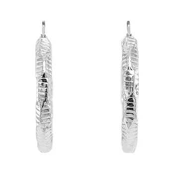 Náušnice Kruhové Náušnice z Bílého Zlata 7121718