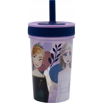 Nevytékající kelímek s brčkem LEDOVÉ KRÁLOVSTVÍ 4 65 Ml