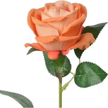 umělá květina Umělá květina oranžová růže Viviene – 50 cm