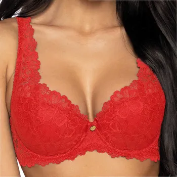 Podprsenka MAT vyztužená podprsenka červená velikost 75A