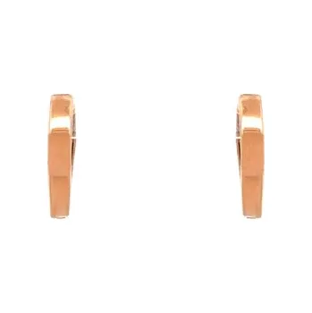 Náušnice Zlaté Kruhové Náušnice z Růžového Zlata 7122399