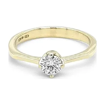 Prsten Zlatý Zásnubní Prsten s Diamantem 2011015