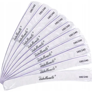 PILNÍK NA NEHTY BANÁN ZEBRA PŮLMĚSÍC 180/240 ISABELLENAILS 50 KS