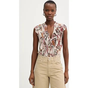 Dámská halenka Marella halenka s volánkem ženská z viskózy UGOLA 2613161034200 růžová 30X, vel. 36