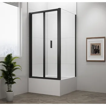 POLYSAN DEEP BLACK obdélníkový sprchový kout 1000x750mm L/P varianta, čiré sklo (MD1910B-01)