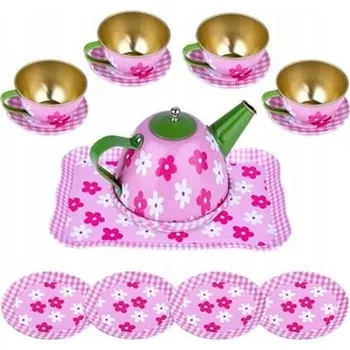 Obraz ČAJOVÁ SADA KVĚTINKY PODNOS TALÍŘKY ŠÁLKY KUCHYŇSKÁ SADA