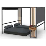 Blumfeldt Valenta, altán, 3 x 3 m, UV50+, vodoodpudivá, solární LED osvětlení, solární panel 202817486