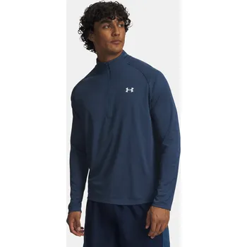 Pánské tričko Under Armour Pánské tričko UA Tech Textured 1/2 Zip 1382797-498 Modrá M