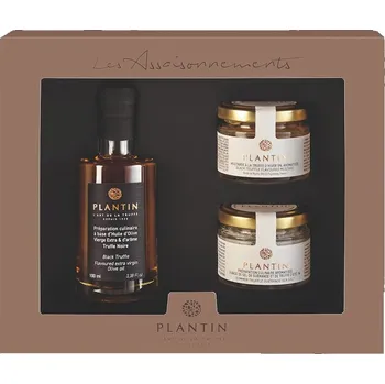 Rostlinný olej Dárková sada OIL & CONDIMENTS, extra panenský olivový olej & kondiment, PLANTIN