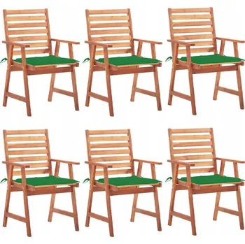 Zahradní židle VidaXL dřevo zelená