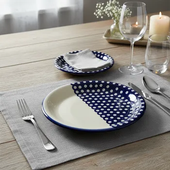 Talíř Plochý talíř Moja Faktoria 29 cm – dekor D - Yin Yang 1