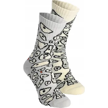 Dámské ponožky Ponožky do půlky lýtek YY Vertical šedé, velikost vel. 35-38