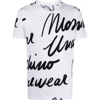 MOSCHINO Underwear Signature White tričko L Bílá