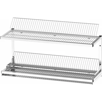 Odkapávač na nádobí Nástěnný odkapávač dvoupatrový 120x33x55cm