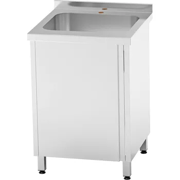 Nerezový dřez Nerezový dřez se skříňkou lisovaný 60x60x85cm, (dřez 40x40x30cm)