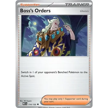 Sběratelská karetní hra Boss's Orders - Ghetsis 114/132 - Mega Evolution Typ karty: Reverse Holo