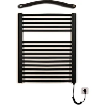 Radiátor Koupelnový radiátor elektrický Thermal KDO-E 600/ 720 - 300W, pravý - černý mat