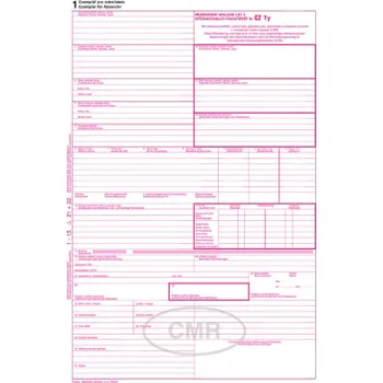 Tiskopis MSK 960 mezinárodní nákladní list 5 listů NCR A4