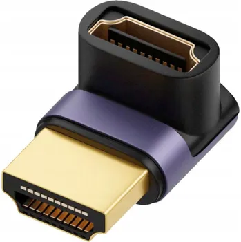 Video kabel Úhlový adaptér / redukce HDMI - HDMI 2.1 4K 8K UHD 90° pozlacený
