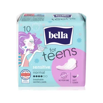 Menstruační vložka Bella Teens Ultra wings Sensitive dámské vložky - 10 ks