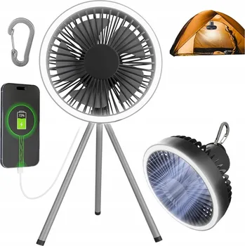 Domácí ventilátor Podlahový ventilátor Bedee, venkovní ventilátor, černý